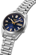 Seiko 5 Sports Automatic Blue Dial Silver Steel Strap Watch for Men - SRPL55K1