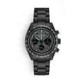Seiko Prospex Speedtimer The Black Series Limited Edition Black Dial Black Steel Strap Watch for Men - SSC917