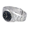 Seiko 5 Sports Flieger Automatic Black Dial Silver Steel Strap Watch for Men - SRPH27K1