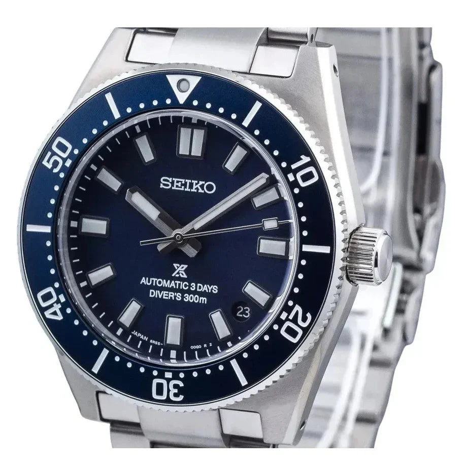 Seiko Prospex 1965 Heritage Diver’s Automatic Blue Dial Silver Steel Strap Watch for Men - SPB451J1