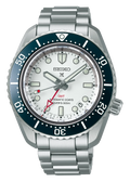 Seiko Prospex 1968 Heritage Diver's GMT 60th Anniversary White Dial Silver Steel Strap Watch for Men - SPB519J1