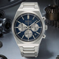 Seiko Conceptual Chronograph Blue Dial Silver Steel Strap Watch for Men- SSB453P1