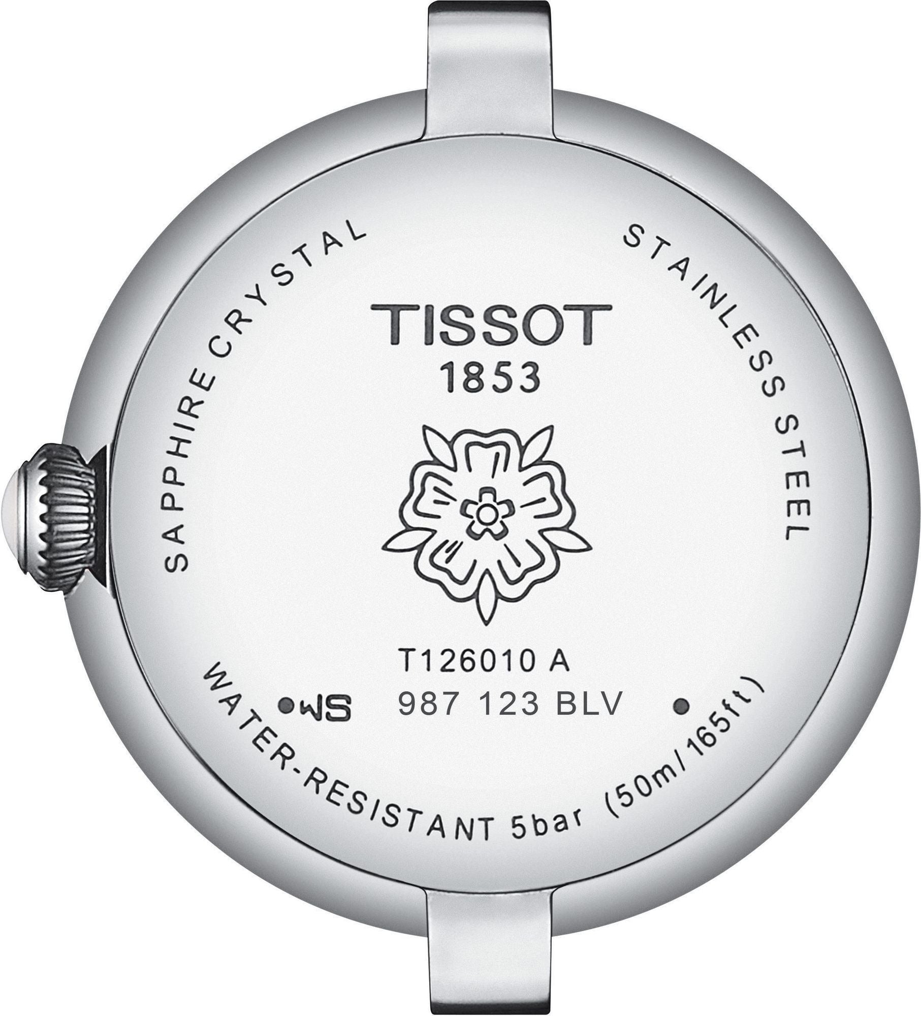 Tissot Bellissima Small Lady Mother of Pearl Dial Green Leather Strap Watch for Women - T126.010.16.113.02