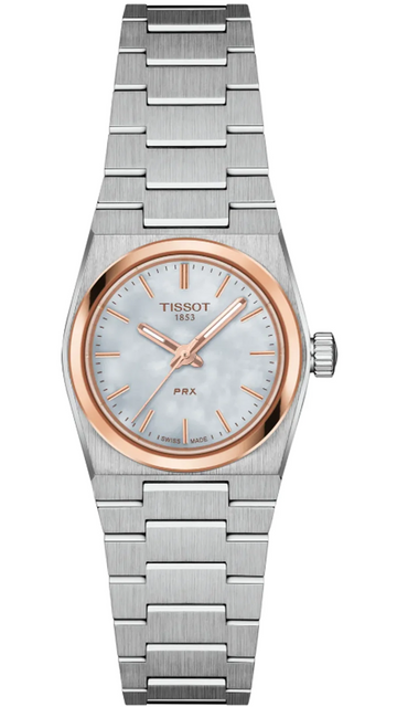 Tissot PRX Mother of Pearl Dial Silver Steel Strap Watch for Women - T137.010.21.111.00