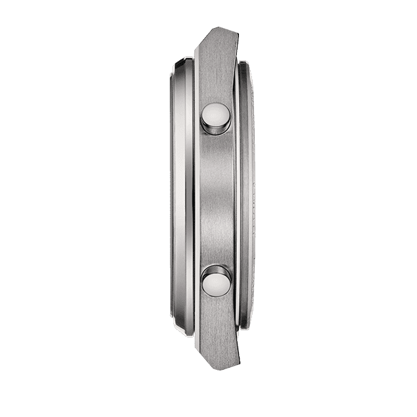 Tissot Digital Quartz Silver Dial Silver Steel Strap Watch for Men - T137.463.11.030.00