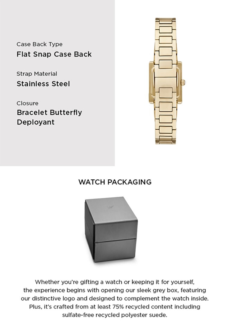 Emporio Armani Genni Crystals Gold Dial Gold Steel Strap Watch for Women - AR11663