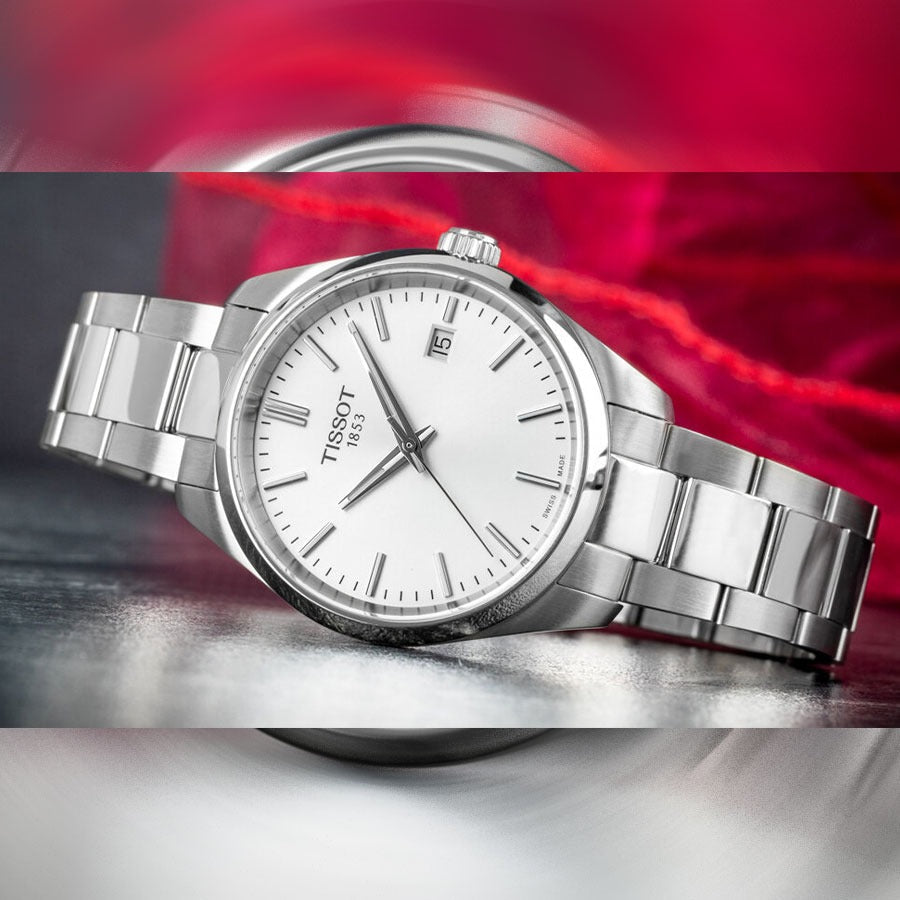 Tissot PR 100 Quartz Silver Dial Silver Steel Strap Watch for Women - T150.210.11.031.00