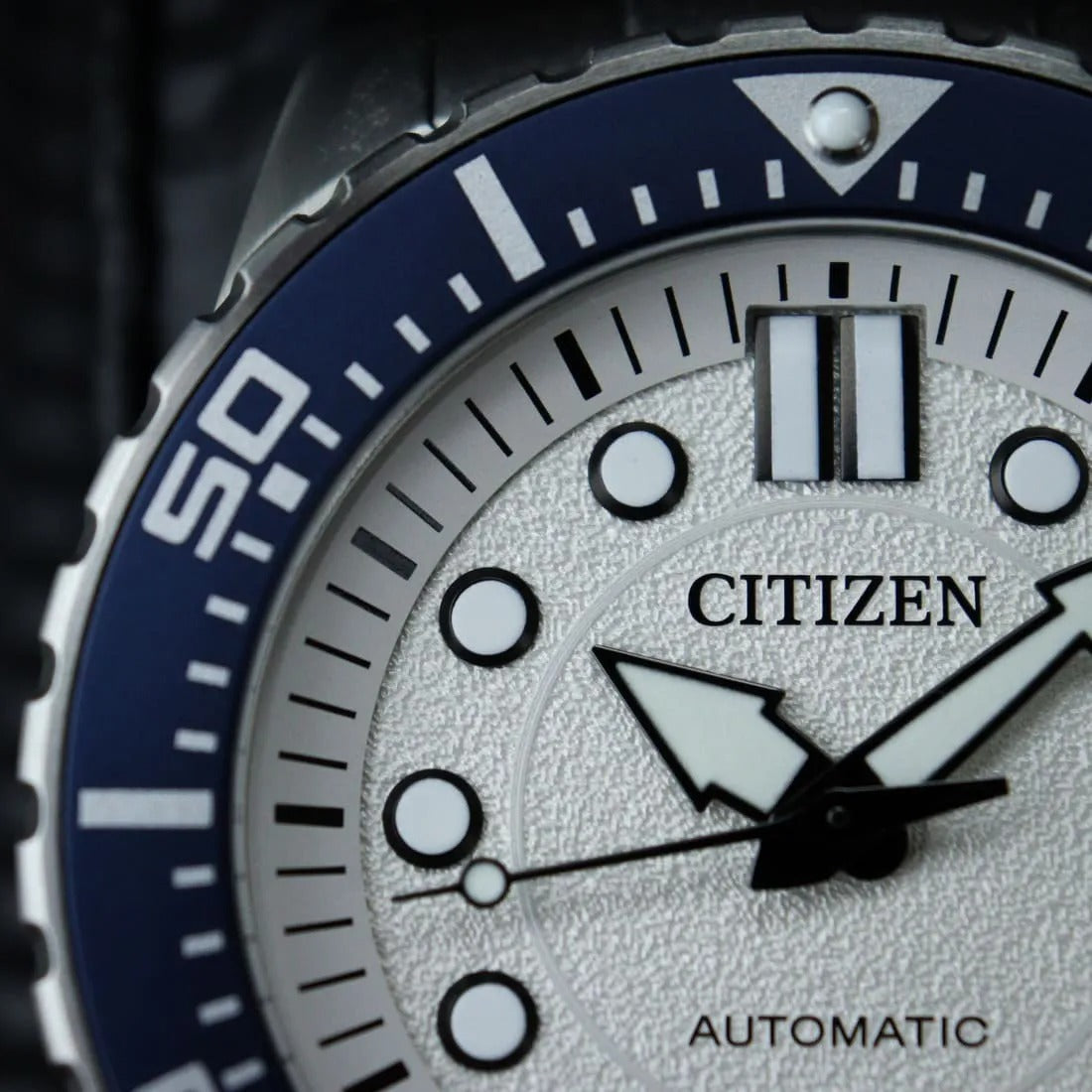 Citizen Mechanical Automatic White Dial Silver Steel Strap Watch for Men - NJ0171-81A