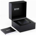 Hugo Boss Strike Chronograph Black Dial Black Rubber Strap Watch for Men - 1514289
