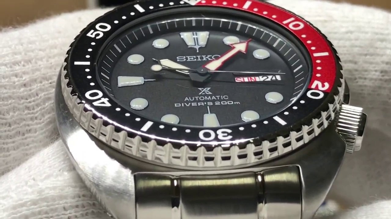 Seiko Prospex Sea Turtle Automatic Black Dial Silver Steel Strap Watch for Men - SRP789K1