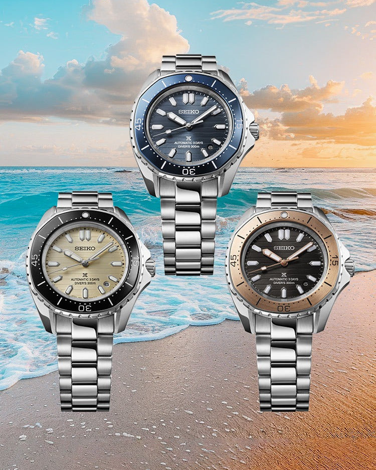 Seiko Prospex Polygonal Divers Automatic Blue Dial Silver Steel Strap Watch for Men - SPB483J1
