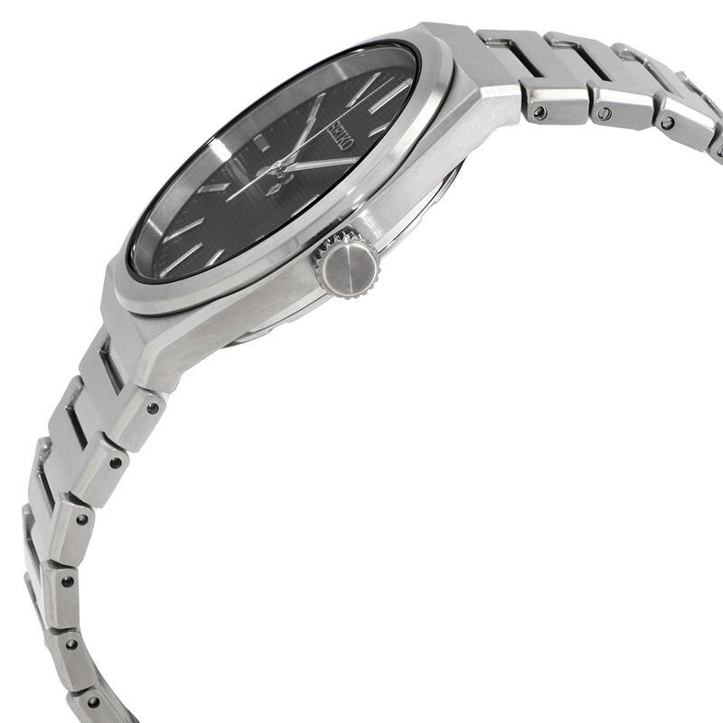 Seiko Conceptual Gray Dial Silver Steel Strap Watch for Men - SUR557P1