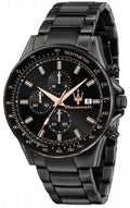 Maserati SFIDA Limited Edition Chronograph Black Dial Black Steel Strap Watch for Men - R8873640016