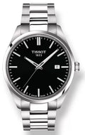 Tissot PR 100 Black Dial Silver Steel Strap Watch for Men - T150.410.11.051.00