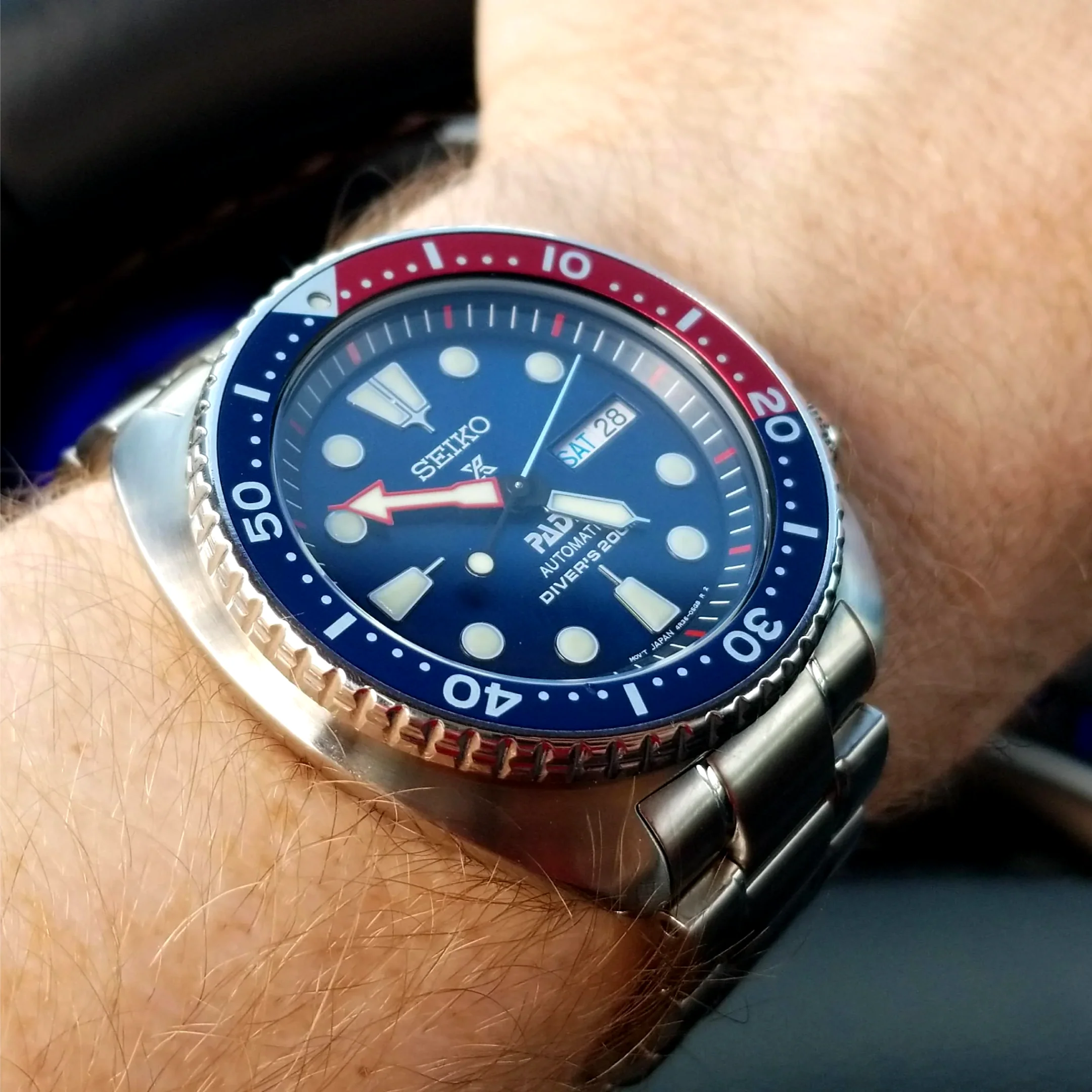 Seiko Prospex Sea Padi Blue Dial Silver Steel Strap Watch for Men - SRPE99K1