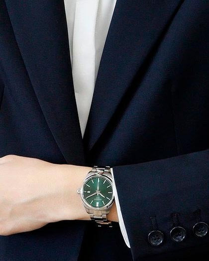 Tissot PR 100 Quartz Green Dial Silver Steel Strap Watch for Women - T150.210.11.091.00