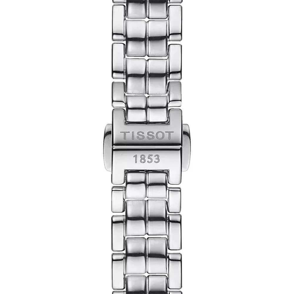 Tissot T-Lady Flamingo Diamonds Pink Dial Silver Steel Strap Watch for Women - T094.210.11.336.00
