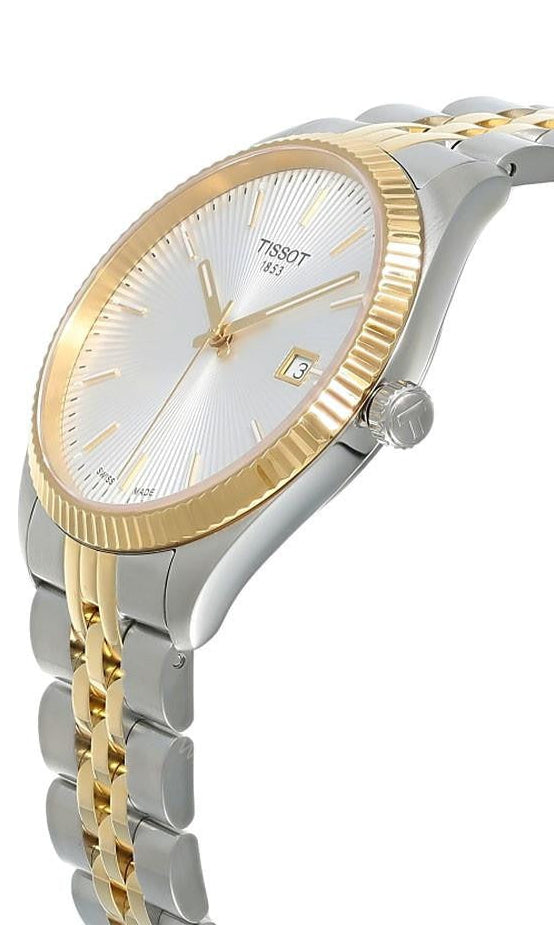 Tissot Ballade Quartz Silver Dial Two Tone Steel Strap Watch for Women - T156.210.22.031.00