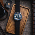 Seiko 5 Sports SKX Automatic Blue Dial Blue Silicone Strap Watch for Men - SRPD71K2