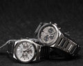 Seiko Conceptual Chronograph White Dial Silver Steel Strap Watch for Men - SSB451P1