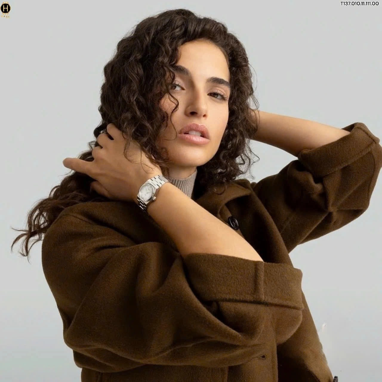 Tissot PRX Quartz Mother of Pearl Dial Silver Steel Strap Watch for Women - T137.010.11.111.00