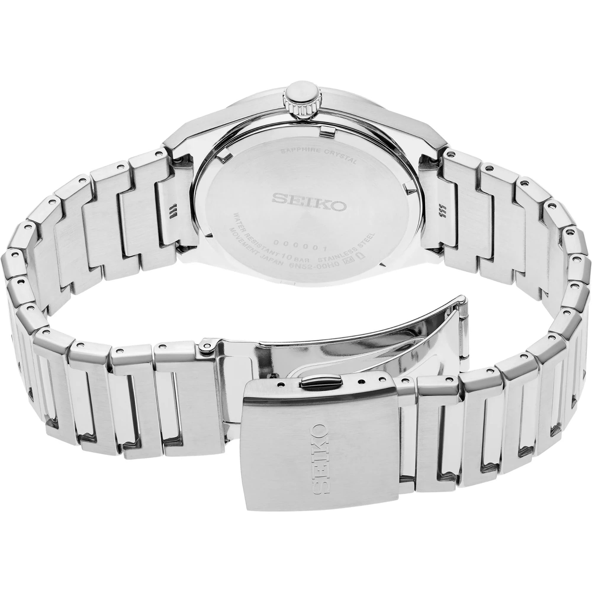 Seiko Conceptual Gray Dial Silver Steel Strap Watch for Men - SUR557P1