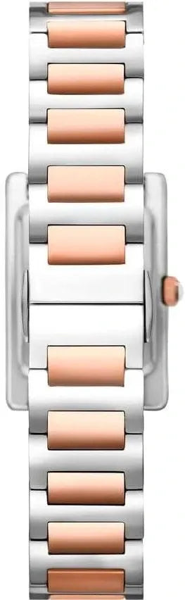 Emporio Armani Genni Mother of Pearl Dial Two Tone Steel Strap Watch for Women - AR11626