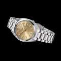 Seiko 5 Sports SNXS Automatic Gold Dial Silver Steel Strap Watch for Men - SRPL59K1
