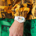 Lacoste Polaroid White Dial White Rubber Strap Watch for Men - 2011130