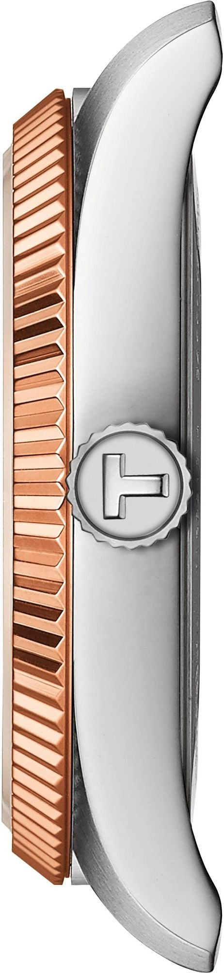 Tissot Ballade Quartz Blue Dial Two Tone Steel Strap Watch for Women - T156.210.22.041.00