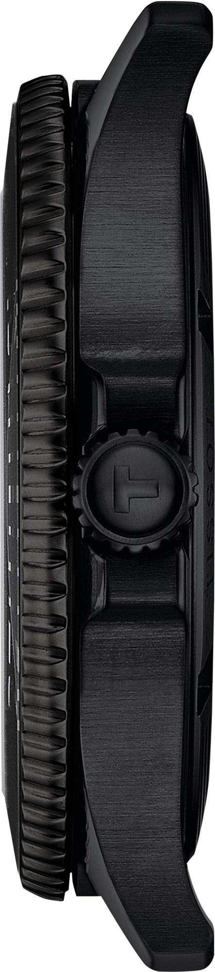 Tissot Seastar 1000 Quartz Black Dial Black Steel Strap Watch for Men - T120.410.33.051.00