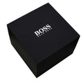 Hugo Boss Gregor Chronograph Black Dial Black Leather Strap Watch for Men - 1514049