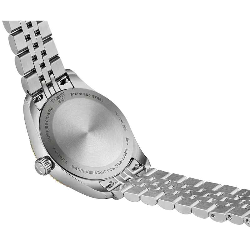 Tissot Ballade Quartz Silver Dial Two Tone Steel Strap Watch for Women - T156.210.22.031.00