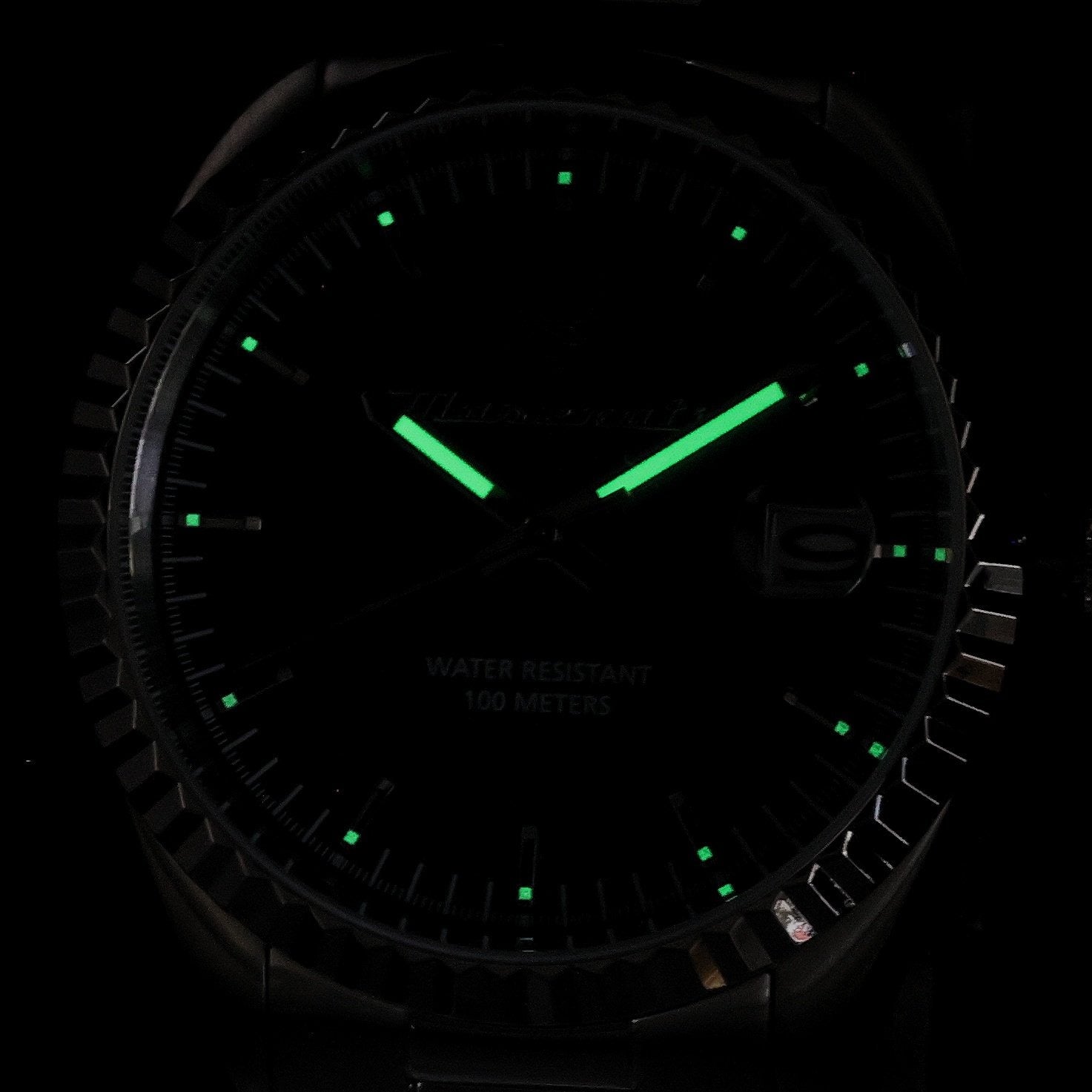 Maserati Competizione Green Dial Silver Steel Strap Watch for Men - R8853100043