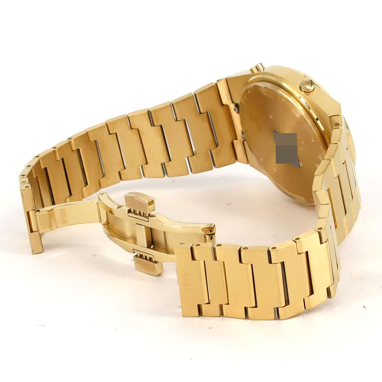 Tissot PRX Digital Quartz Gold Dial Gold Steel Strap Watch for Men - T137.463.33.020.00