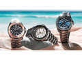 Seiko Prospex Polygonal Sea Diver Automatic Black Dial Silver Steel Strap Watch for Men - SPB485J1
