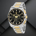 Maserati Velocità Chronograph Black Dial Two Tone Steel Strap Watch for Men - R8873652003