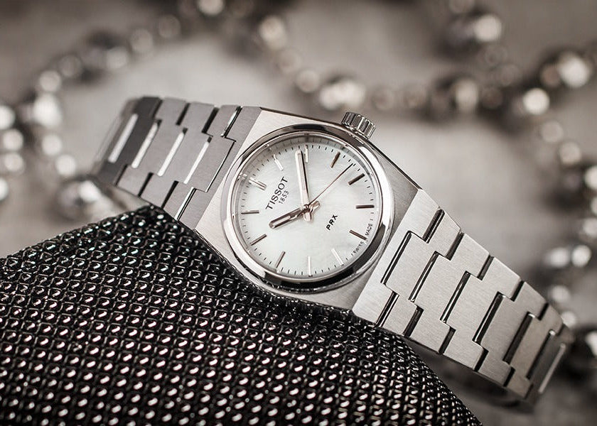 Tissot PRX Mother of Pearl Dial Silver Steel Strap Watch for Women - T137.010.21.111.00