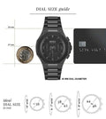 Hugo Boss Taper Chronograph Black Dial Black Steel Strap Watch for Men - 1514088
