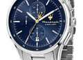 Maserati Sorpasso Chronograph Blue Dial Silver Steel Strap Watch for Men - R8873624004