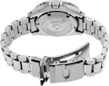 Seiko Prospex Polygonal Sea Diver Automatic Black Dial Silver Steel Strap Watch for Men - SPB485J1