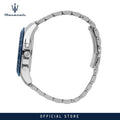 Maserati Traguardo Limited Edition Chronograph Blue Dial Silver Steel Strap Watch for Men - R8873612052