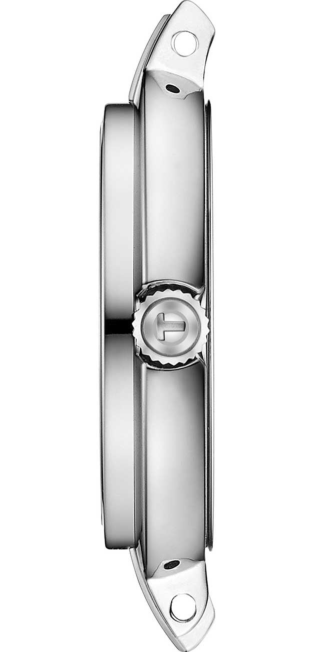 Tissot T-Lady Flamingo Diamonds Mother of Pearl Dial SIlver Steel Strap Watch for Women - T094.210.11.116.02