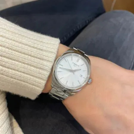 Tissot PR 100 Quartz Silver Dial Silver Steel Strap Watch for Women - T150.210.11.031.00