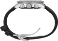 Seiko Prospex Speedtimer Solar Chronograph Ivory Dial Black Leather Strap Watch for Men - SSC943