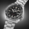 Seiko 5 Sports SKX Automatic Black Dial Silver Steel Strap Watch for Men - SRPL85K1