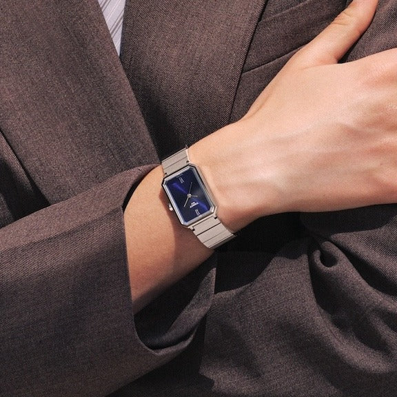 Tissot SRV Blue Dial Silver Steel Strap Watch for Women - T160.110.11.043.00