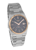 Tissot PRX Powermatic 80 18K Gold Brown Dial Silver Steel Strap Watch for Men - T931.407.41.291.00