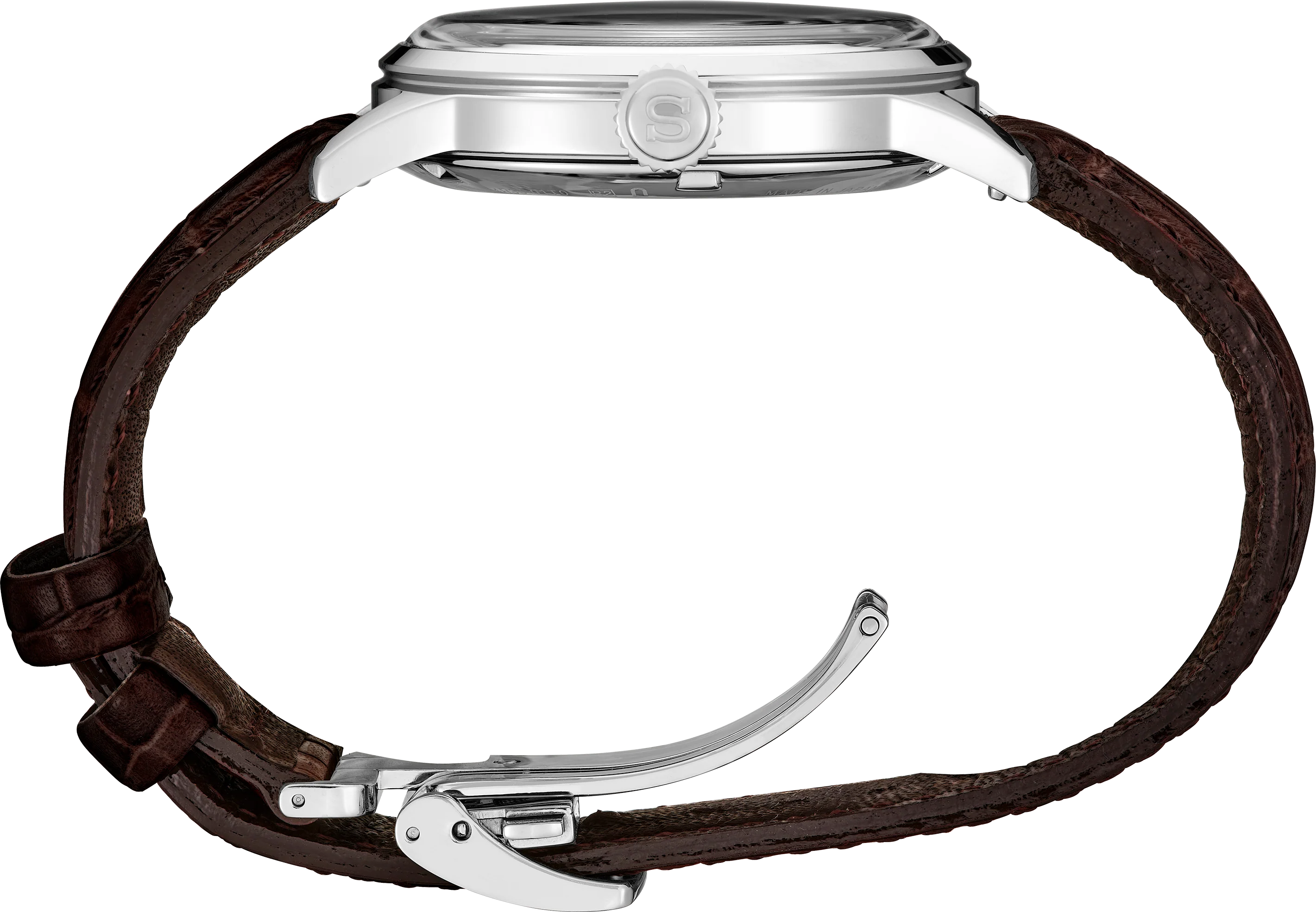 Seiko Presage Cocktail Time Automatic Blue Dial Brown Leather Strap Watch for Men - SRPK15K1