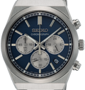 Seiko Conceptual Chronograph Blue Dial Silver Steel Strap Watch for Men- SSB453P1